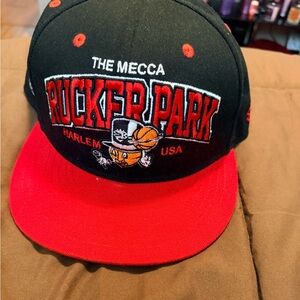 Mecca Black and Red Rucker Park Hat